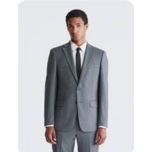 Calvin Klein SZ 46L Men’s Blazer Jacket Gray , 100 percent Wool - Picture 1 of 10